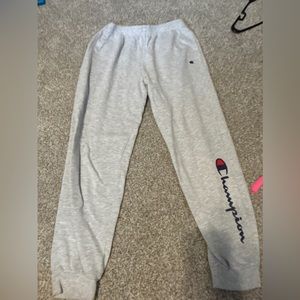 light grey champion sweatpants